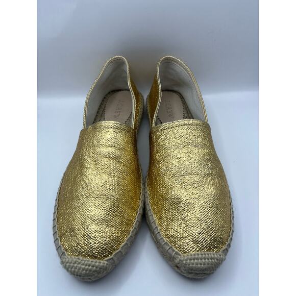 J Crew Womens Woven Espadrille Flats Shoes Size 9 USED - Picture 5 of 8